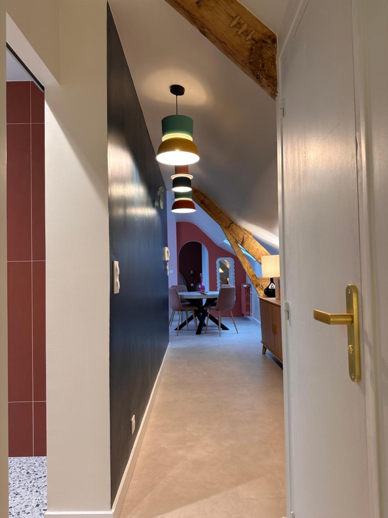 Grand Appartement Ultra Moderne Plein Centre, Plage A Pieds, Avec Parking 孔卡尔诺 客房 照片